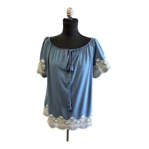 Adrianna Papell Embroidered Shirt